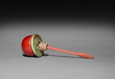 Snuff Bottle with Stopper (stopper), 1800s. Creator: Unknown