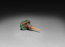 Snuff Bottle with Stopper (stopper), 1800s. Creator: Unknown