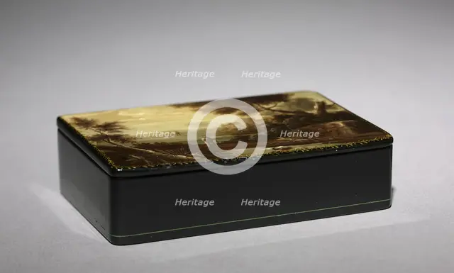 Snuff Box, 1800s. Creator: Lukutin Factory (Russian).
