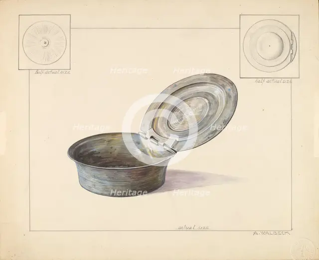 Snuff Box, 1935/1942. Creator: Alfred Walbeck.