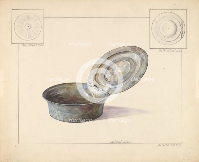Snuff Box, 1935/1942. Creator: Alfred Walbeck.