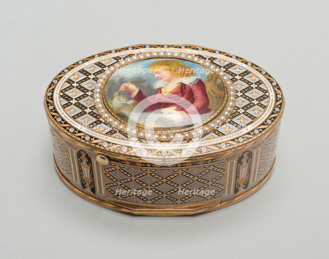 Snuff Box, Austria, Early 19th century. Creator: Jacob Frisard.