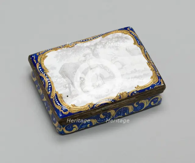 Snuff Box, Bilston, c. 1760. Creator: Unknown.