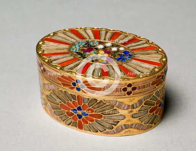 Snuff Box, c. 1780-1790. Creator: Johann Christian Neuber (German, 1736-1808).