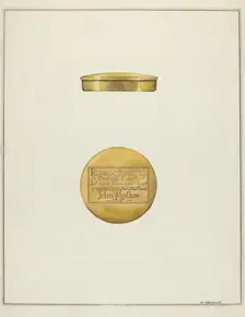 Snuff Box, c. 1936. Creator: Madeline Arnold