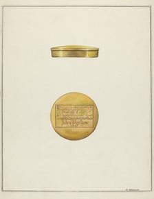 Snuff Box, c. 1936. Creator: Madeline Arnold