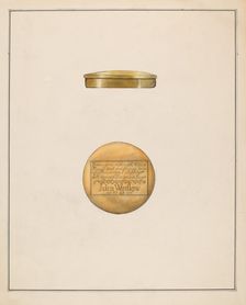 Snuff Box, c. 1936. Creator: Madeline Arnold