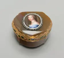 Snuff Box: Portrait of Henrietta, Duchesse d'Orleans, France, 18th century. Creator: Unknown
