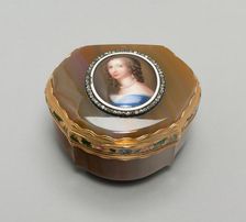 Snuff Box: Portrait of Henrietta, Duchesse d'Orleans, France, 18th century. Creator: Unknown