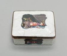 Snuff Box, South Staffordshire, c. 1770. Creator: Staffordshire Potteries