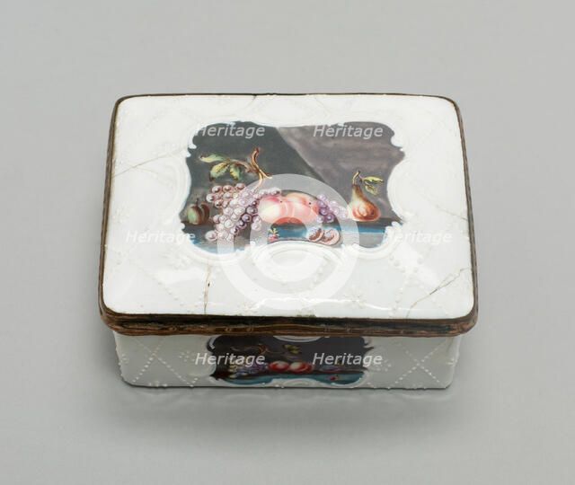 Snuff Box, South Staffordshire, c. 1770. Creator: Staffordshire Potteries.