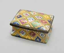 Snuff Box, South Staffordshire, c. 1780. Creator: Staffordshire Potteries