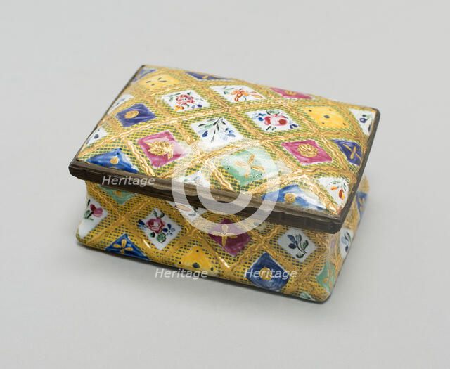 Snuff Box, South Staffordshire, c. 1780. Creator: Staffordshire Potteries.