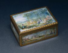 Snuff Box (Tabatière), 1753-1754. Creator: Jean Ducrollay (French, 1709-1787); Louis Nicolas van Blarenberghe (French, 1716-1794)