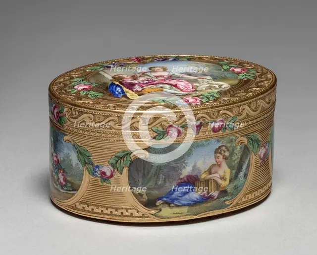 Snuff Box (Tabatière), 1761-1762. Creator: Francois Guillaume Tiron (French).