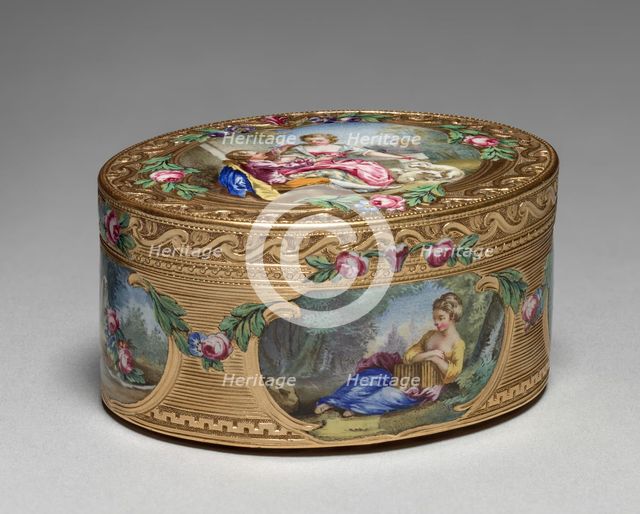 Snuff Box (Tabatière), 1761-1762. Creator: Francois Guillaume Tiron (French).