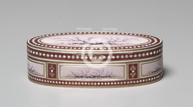 Snuff Box (Tabatière), 1777-1778. Creator: Charles Le Bastier (French).