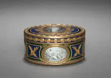 Snuff Box (Tabatière) with Portrait of Marie Antoinette, 1768. Creator: Pierre-François-Mathis de Beaulieu (French); François Dumont (French, 1751-1831)
