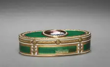 Snuff Box (Tabatière) with Portrait of Marie-Thérèse of Austria, miniature, c1676; box, 1775-1776. Creator: Jean Petitot (Swiss, 1607-1691); Charles Le Bastier (French)