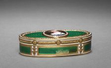 Snuff Box (Tabatière) with Portrait of Marie-Thérèse of Austria, miniature, c1676; box, 1775-1776. Creator: Jean Petitot (Swiss, 1607-1691); Charles Le Bastier (French)
