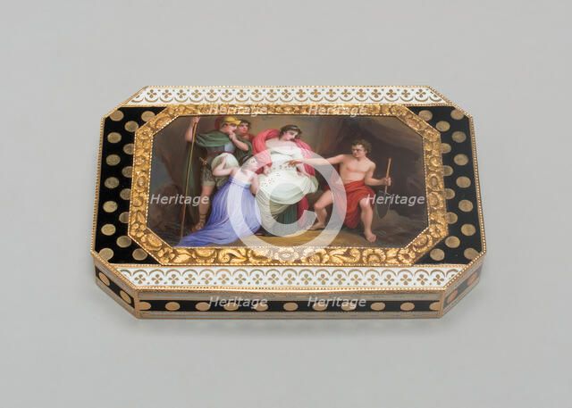 Snuff Box with a Mythological Scene, Switzerland, c. 1814. Creator: Unknown.
