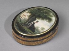 Snuff Box with Figures, late 18th century. Creator: Unknown