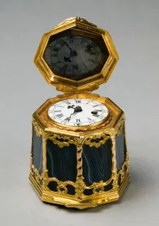 Snuff Box with Watch Movement (Bonbonnière), c. 1750. Creator: Unknown