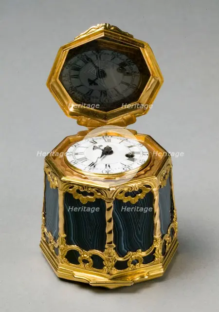 Snuff Box with Watch Movement (Bonbonnière), c. 1750. Creator: Unknown.