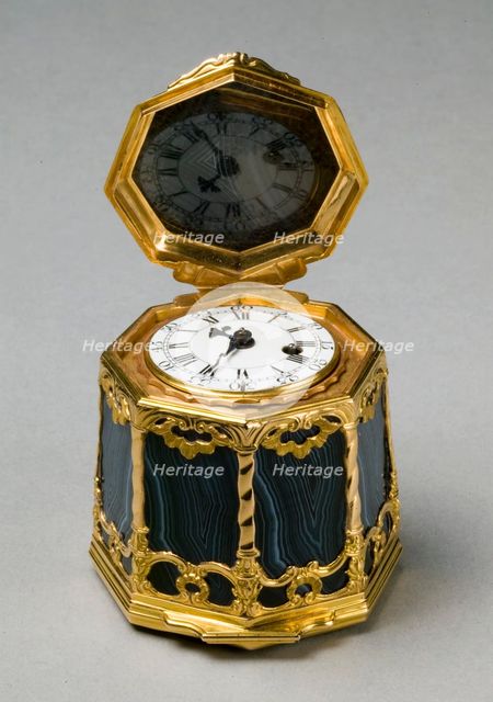 Snuff Box with Watch Movement (Bonbonnière), c. 1750. Creator: Unknown.