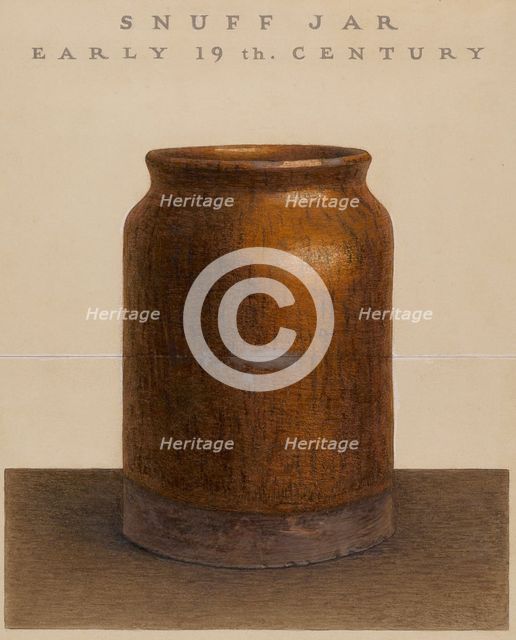 Snuff Jar, 1938. Creator: Guido Metelli.