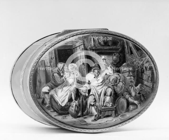 Snuffbox with genre scene, 1761-62. Creator: Jean-Lambert Payen.
