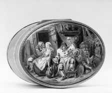 Snuffbox with genre scene, 1761-62. Creator: Jean-Lambert Payen