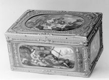 Snuffbox with genre scenes, 1758-59. Creator: Jean Ducrollay