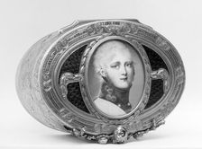 Snuffbox with miniature of Alexander I of Russia, 1763-64. Creator: Jean George