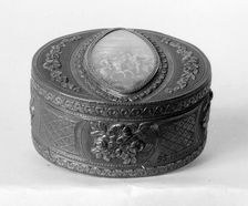 Snuffbox with miniature representing battle scene, late 18th century (?). Creator: Unknown
