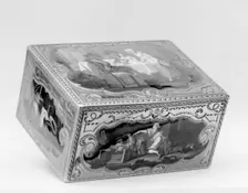 Snuffbox with peasant scenes, 1760-61. Creator: Unknown