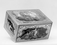 Snuffbox with peasant scenes, 1760-61. Creator: Unknown