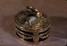 Snuffbox with portrait of a woman, 1769-70. Creator: Claude Héricourt