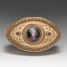 Snuffbox with portrait of Christian VII (1749-1808), ca. 1780-1800. Creator: Unknown
