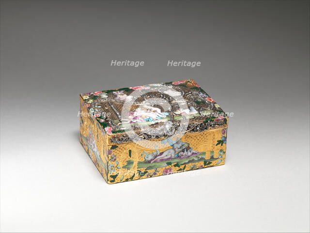 Snuffbox with portrait of Frederick the Great (1712-1786), King of Prussia, 1745-55. Creator: Daniel Baudesson.