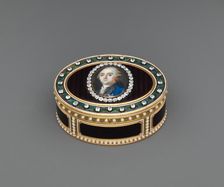 Snuffbox with portrait of Louis XVI (1754-1793), King of France, 1779-80. Creator: Joseph Etienne Blerzy