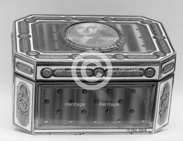 Snuffbox with portrait of Louis XVI (1754-1793), King of France, ca. 1790. Creator: Unknown.