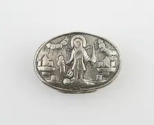 Snuffbox with Scene of St. Michael Triumphing Over the Devil, Europe, early 18th century. Creator: Unknown