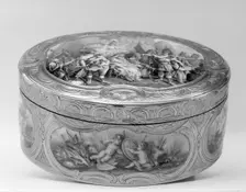 Snuffbox with scenes from the life of Achilles, 18th century. Creator: Unknown