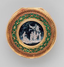 Snuffbox with scenes of putti at play, 1770-71. Creators: Pierre François Drais, Jacques-Joseph Degault