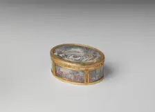 Snuffbox with six scenes of country pastimes, 1774-75. Creator: Pierre François Drais