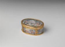 Snuffbox with six scenes of country pastimes, 1774-75. Creator: Pierre François Drais