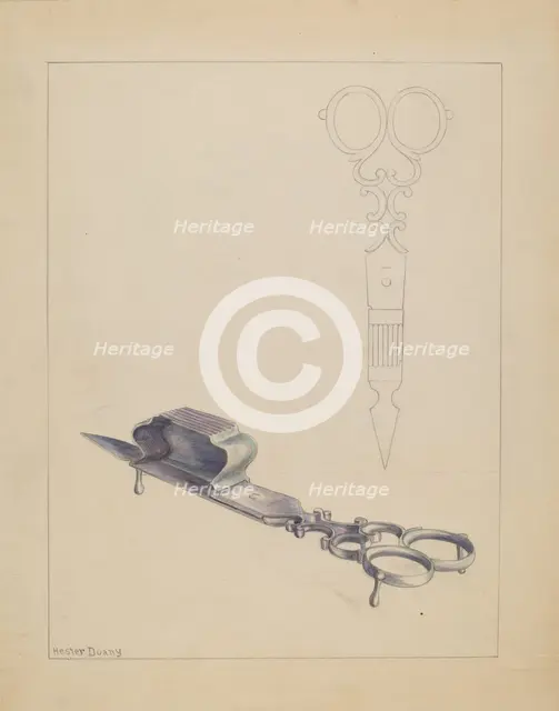 Snuffer, 1935/1942. Creator: Hester Duany.