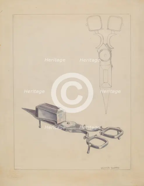 Snuffer, c. 1936. Creator: Hester Duany.