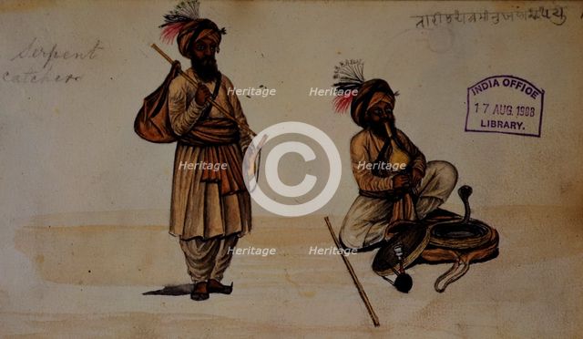 Snake charmers, 1856. Creator: Unknown.